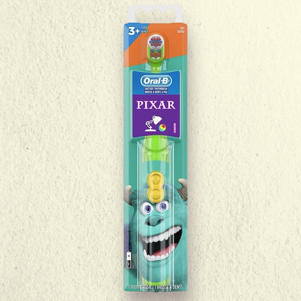 New Oral-B Kids Battery Electric Toothbrush Featuring PIXAR Monster's Inc